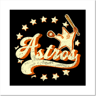 Funny Star Vintage Astros Houston baseball Posters and Art